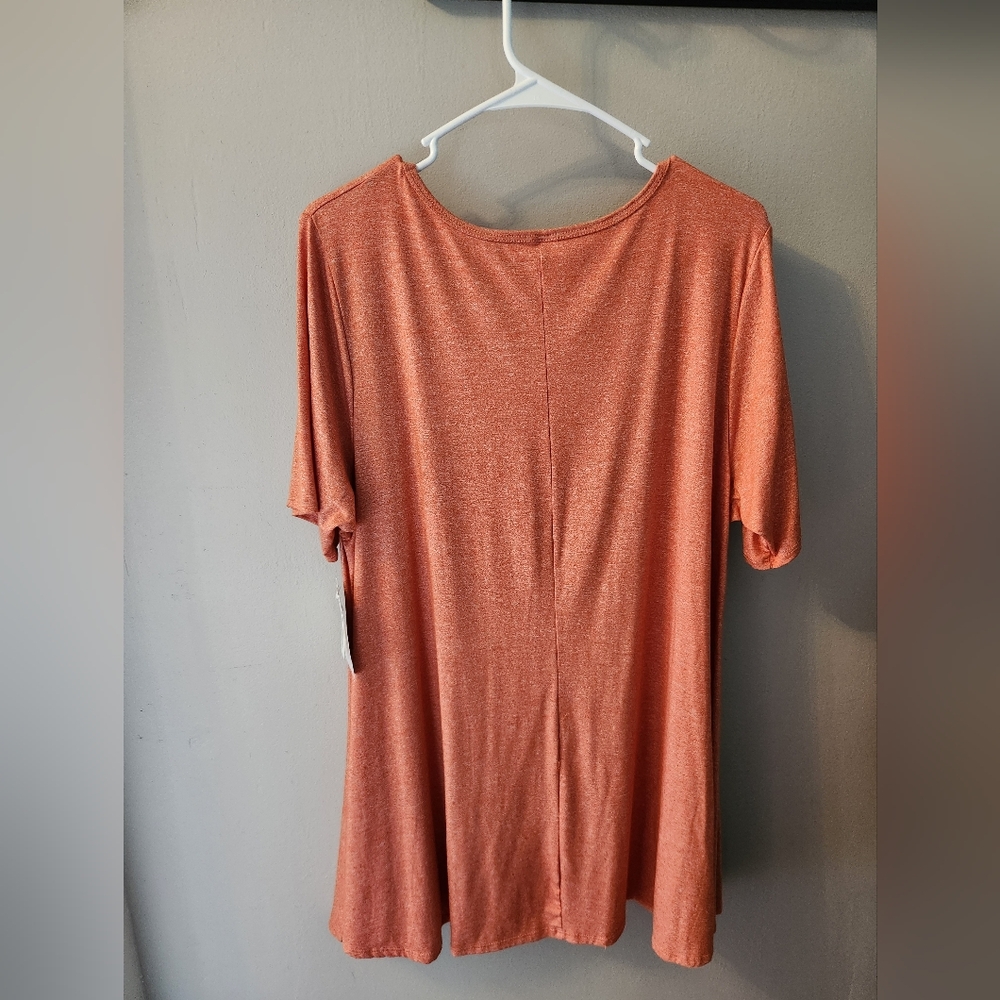 LuLaRoe XL Perfect tee, heathered orange/melon Flattering Spring Color Easter - Picture 5 of 5